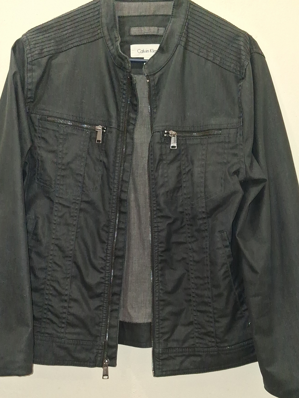 Calvin Klein Men's Black Zip Jacket
